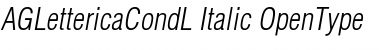 AGLettericaCondL Italic Font