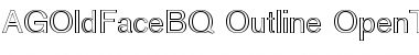 AG Old Face BQ Regular Font
