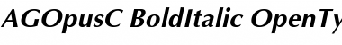 AGOpusC Bold Italic Font