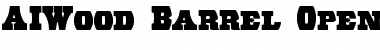 AIWood Barrel Font