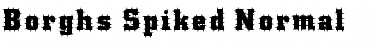 BorghsSpiked Normal Font