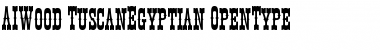 AIWood TuscanEgyptian Font