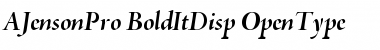 Adobe Jenson Pro Bold Italic Display Font