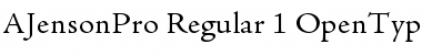 Download Adobe Jenson Pro Font