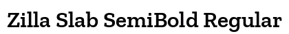 Zilla Slab SemiBold Regular