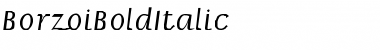 BorzoiBoldItalic Regular Font