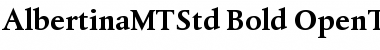 Albertina MT Std Bold Font