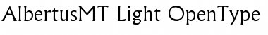 Albertus MT Light Font