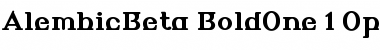 AlembicBeta BoldOne Font