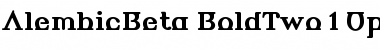 AlembicBeta BoldTwo Font