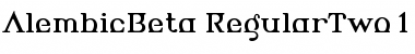 AlembicBeta RegularTwo Font