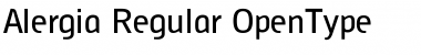 Alergia Regular Font