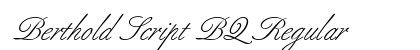 Berthold Script BQ Regular preview