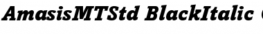 Amasis MT Std Black Italic Font