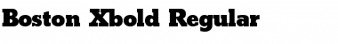 Boston-Xbold Regular Font