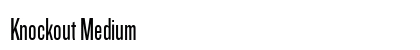 Knockout Medium Font