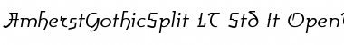 Download AmherstGothicSplit LT Std Rg Font