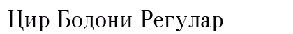 Cir Bodoni Regular Preview