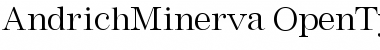 Andrich Minerva Font Andrich Minerva Font