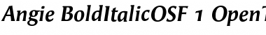 Angie BoldItalicOSF Font