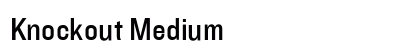 Knockout Medium Font