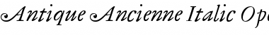 Antique Ancienne Italic Font