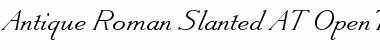 Download Antique Roman Slanted AT Font