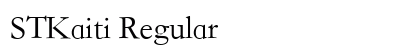 STKaiti Regular preview