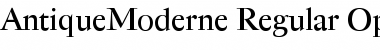 AntiqueModerne Regular Font