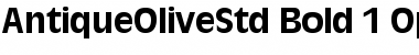 Antique Olive Std Bold Font Antique Olive Std Bold Font
