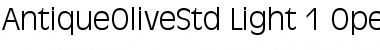 Antique Olive Std Light Font Antique Olive Std Light Font