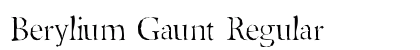 Berylium Gaunt Regular preview