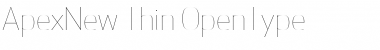 Apex New Thin Font