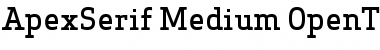Download Apex Serif Medium Font