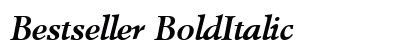 Bestseller BoldItalic Preview
