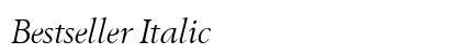 Bestseller Italic Preview