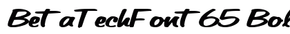 BetaTechFont65 Bold Preview