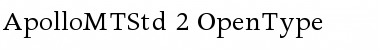 Apollo MT Std Regular Font