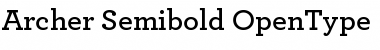 Archer Semibold Font