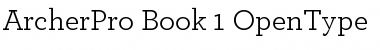 ArcherPro Book Font