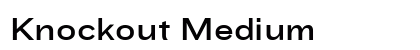 Knockout Medium Font