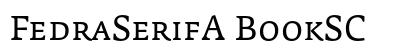 FedraSerifA BookSC Preview