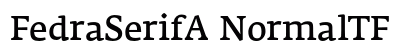 FedraSerifA NormalTF Preview