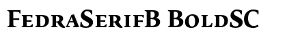 FedraSerifB BoldSC Preview