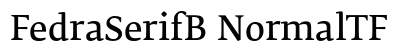FedraSerifB NormalTF Preview