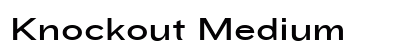 Knockout Medium Font