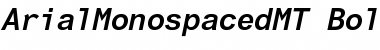 Arial Monospaced MT Font