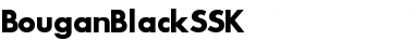 BouganBlackSSK Regular Font