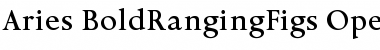 Aries BoldRangingFigs Font