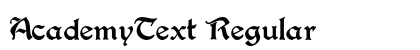 AcademyText Regular preview
